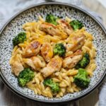 Broccoli Cheddar Chicken Orzo