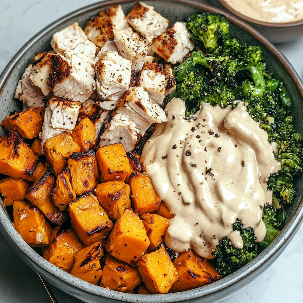 Chicken and Sweet Potato Bowls for Two