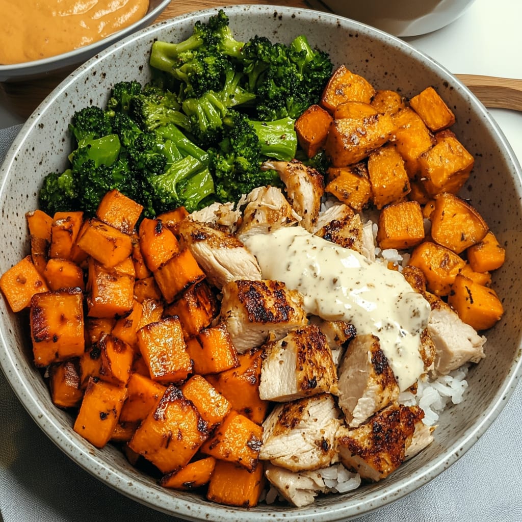 Chicken and Sweet Potato Bowls for Two