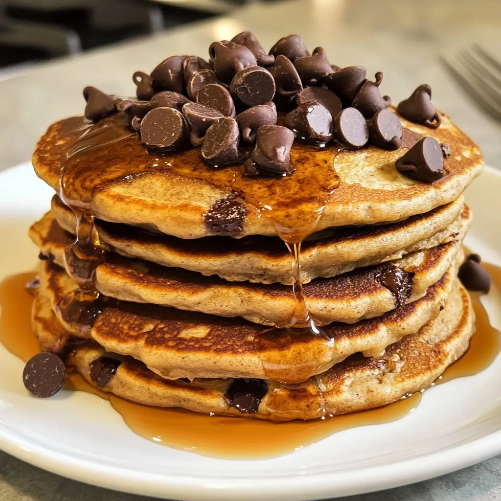 Chocolate Chip Protein Pancakes