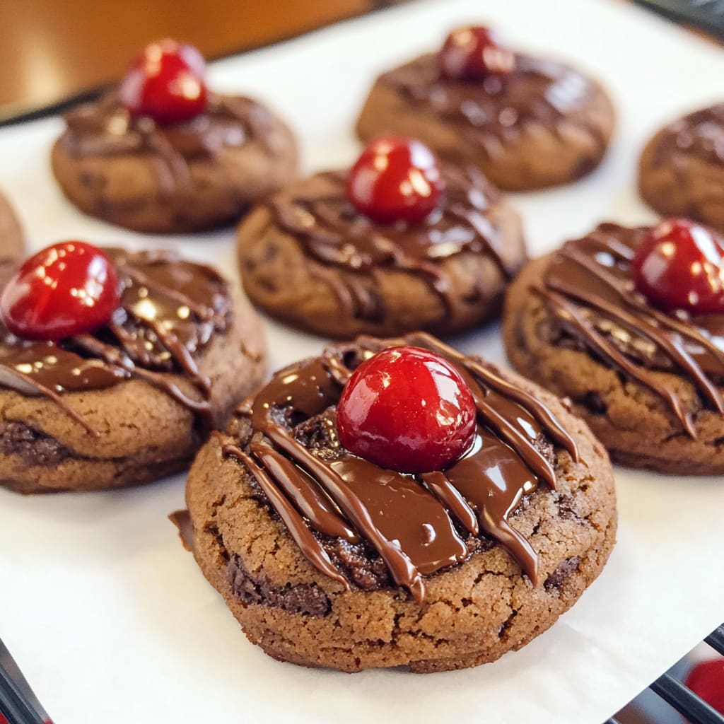 Chocolate Covered Cherry Cookies