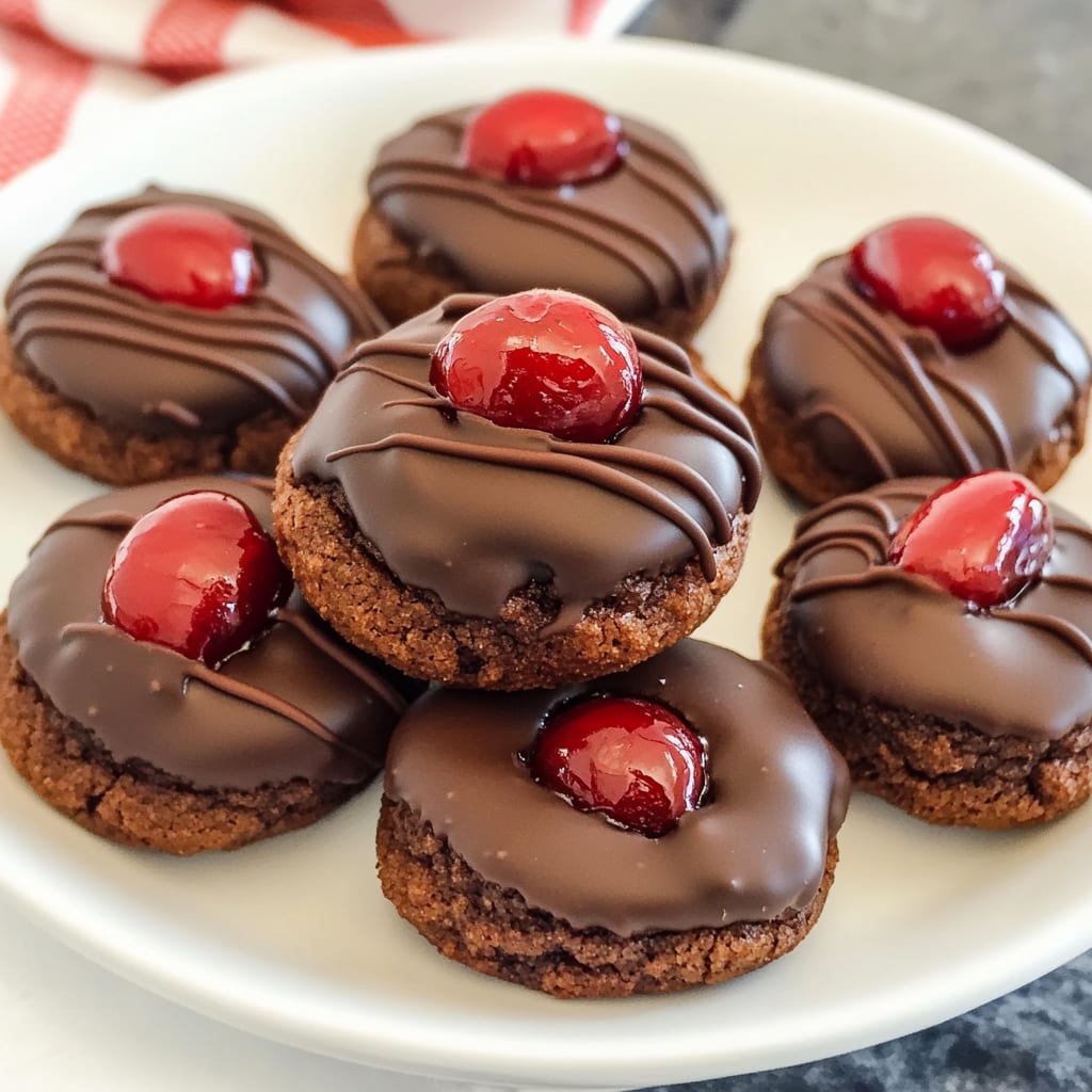 Chocolate Covered Cherry Cookies