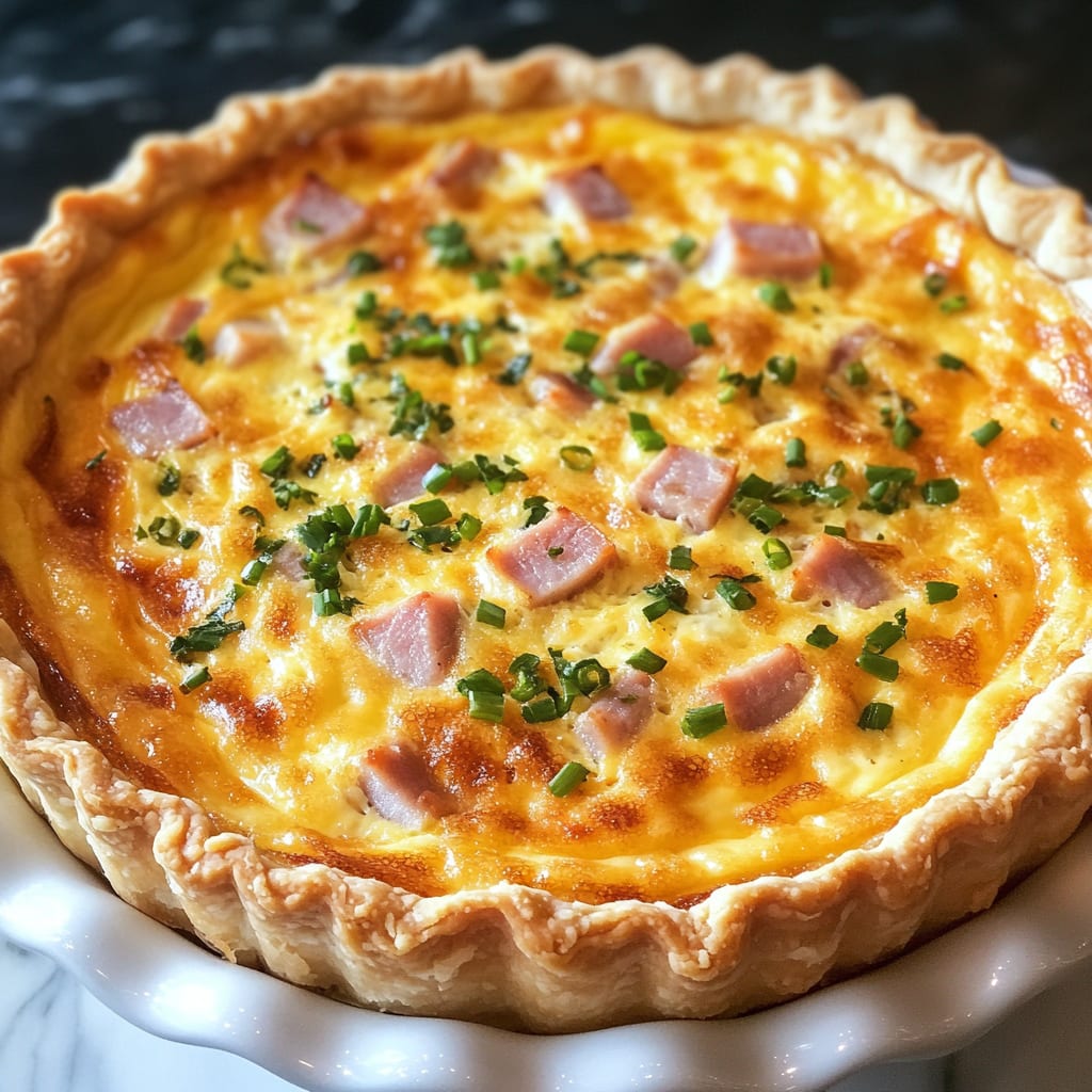 Easy Ham Quiche Recipe