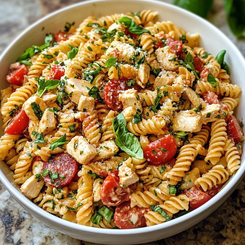 Italian Chicken Pasta Salad