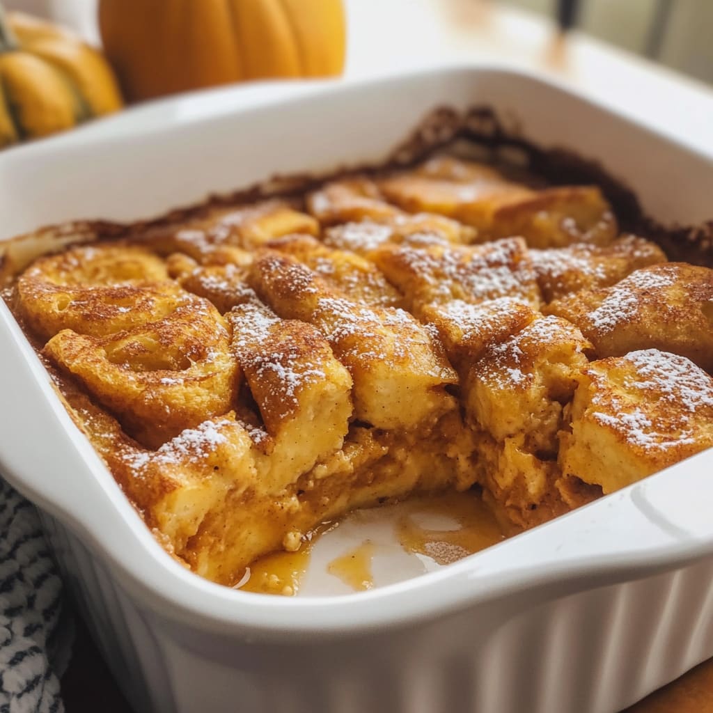 Pumpkin French Toast Casserole