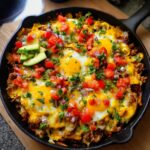 Southwest Turkey and Egg Breakfast Skillet