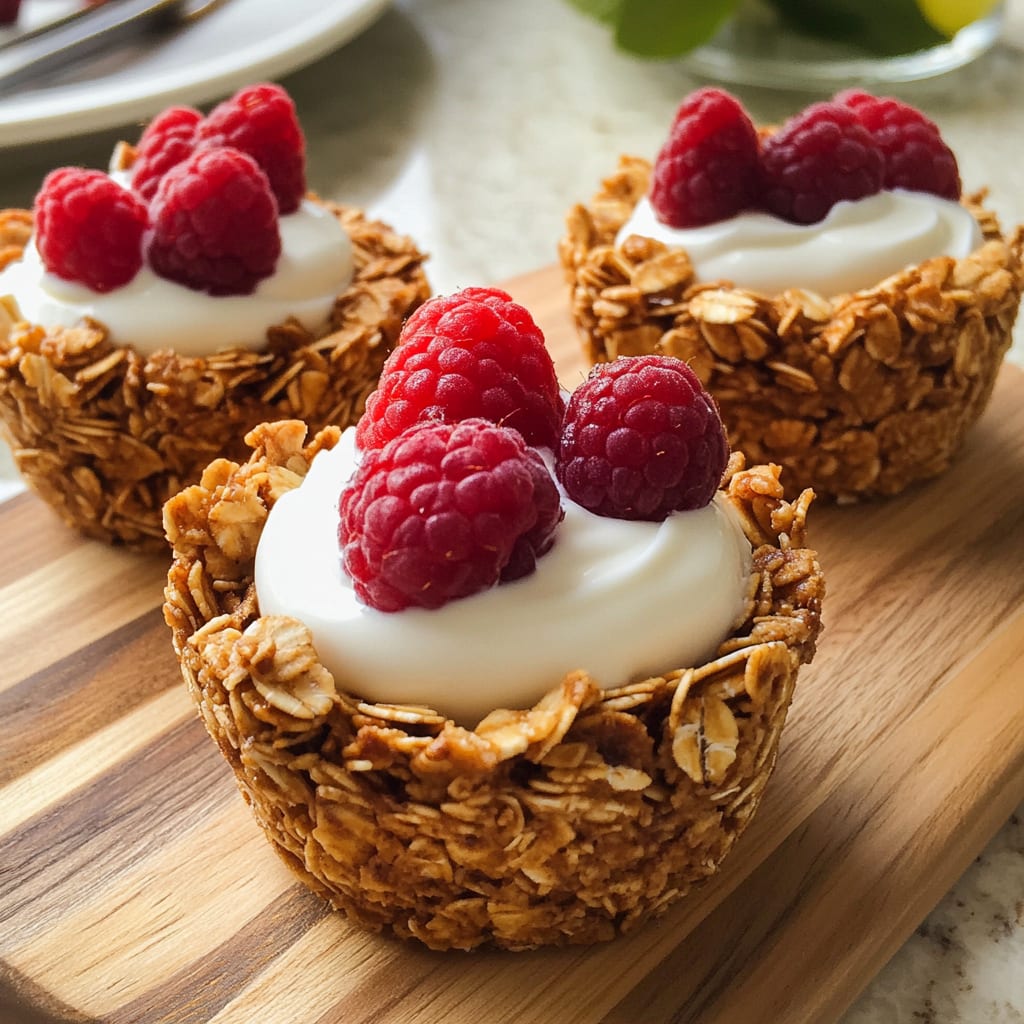 Yogurt Filled Granola Cups