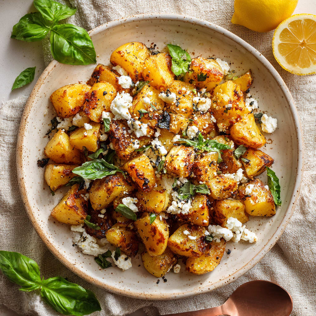 Baked Feta Potatoes
