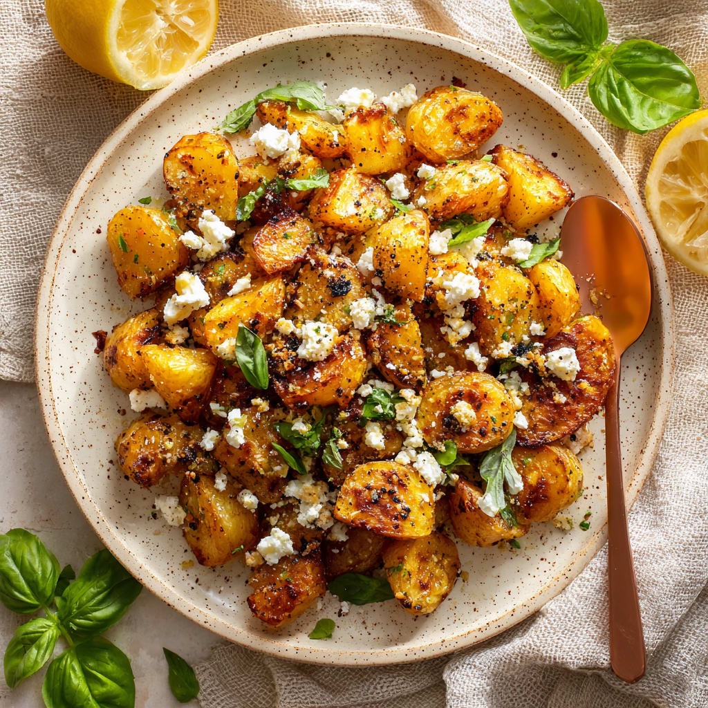 Baked Feta Potatoes
