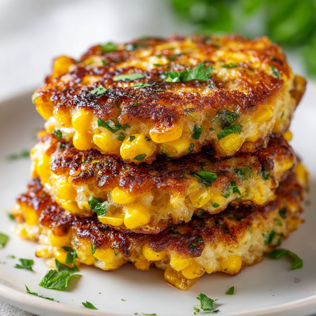 Cheesy Corn Fritters Recipe
