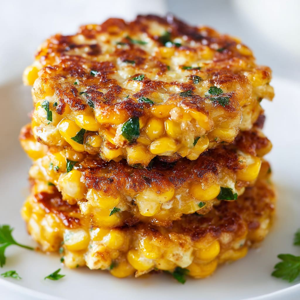 Cheesy Corn Fritters Recipe