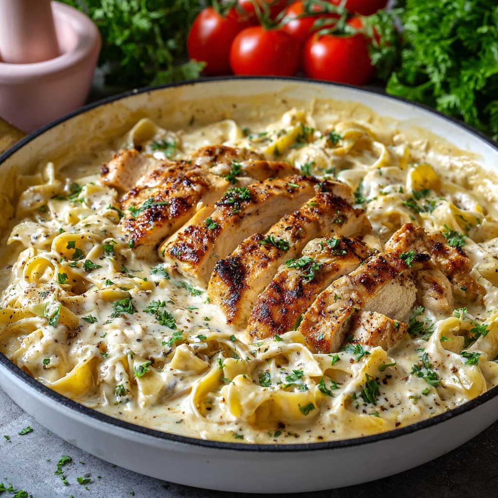 Chicken Garlic Parmesan Pasta