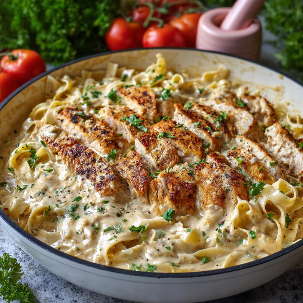 Chicken Garlic Parmesan Pasta