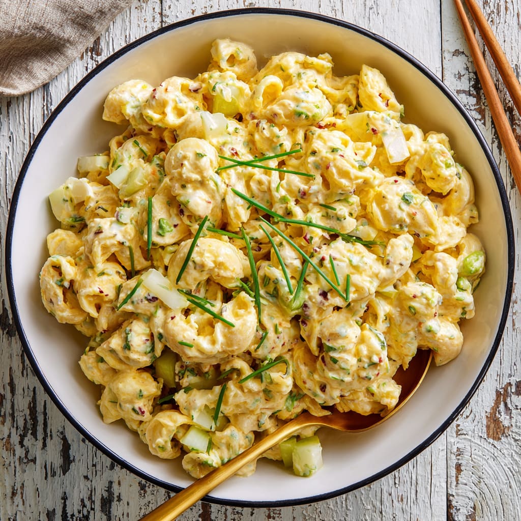 Deviled Egg Macaroni Salad
