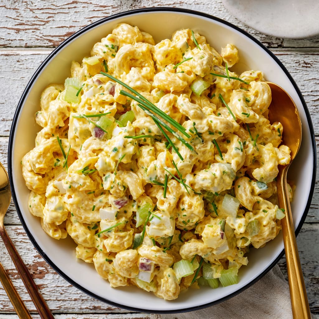 Deviled Egg Macaroni Salad