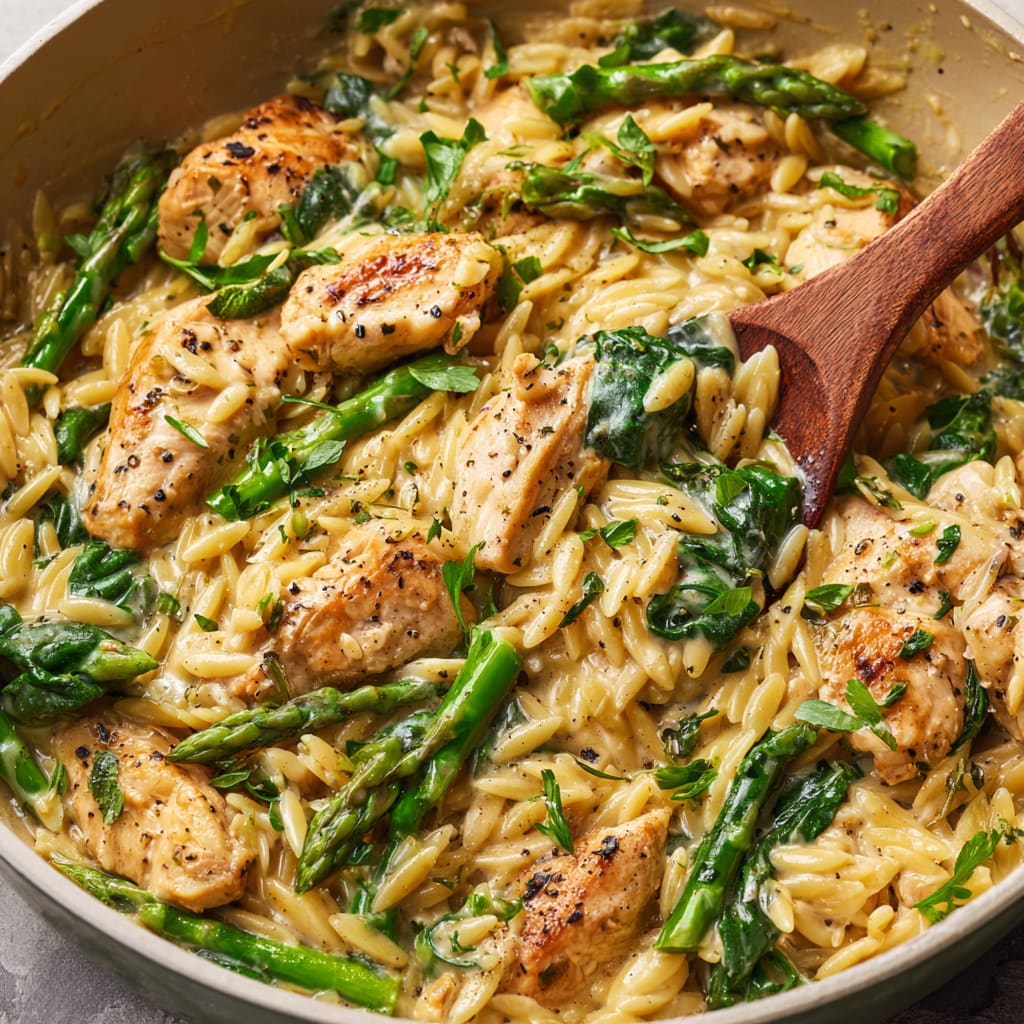 One Pot Chicken Orzo