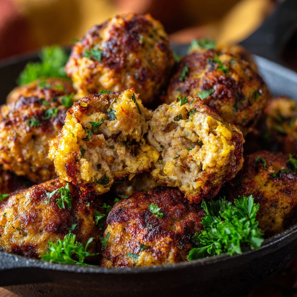 Sausage Stuffing Balls Recipe