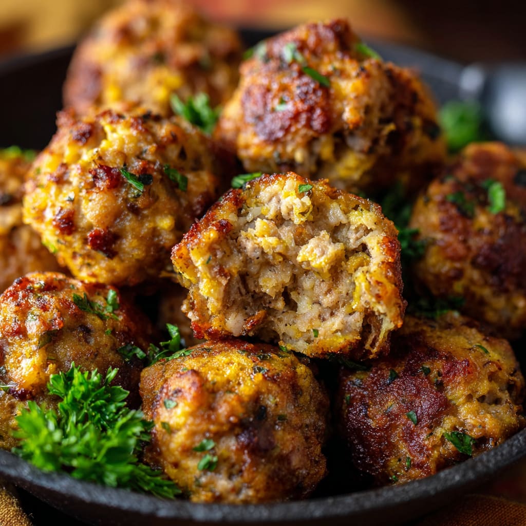 Sausage Stuffing Balls Recipe