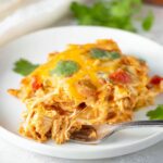 Slow Cooker Chicken Enchilada Casserole
