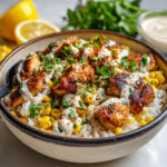Street Corn Chicken Rice Bowls