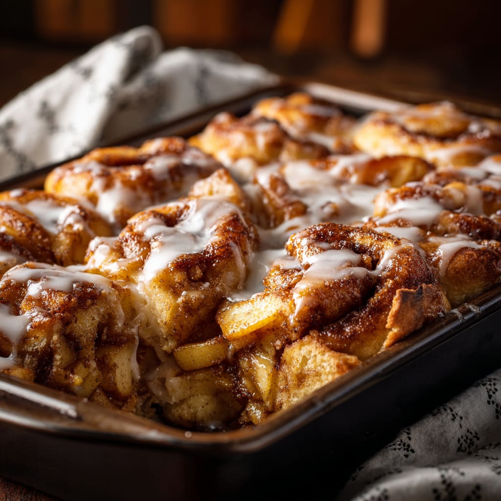 2 Ingredient Apple Cinnamon Roll Bake