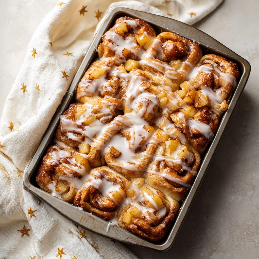 2 Ingredient Apple Cinnamon Roll Bake