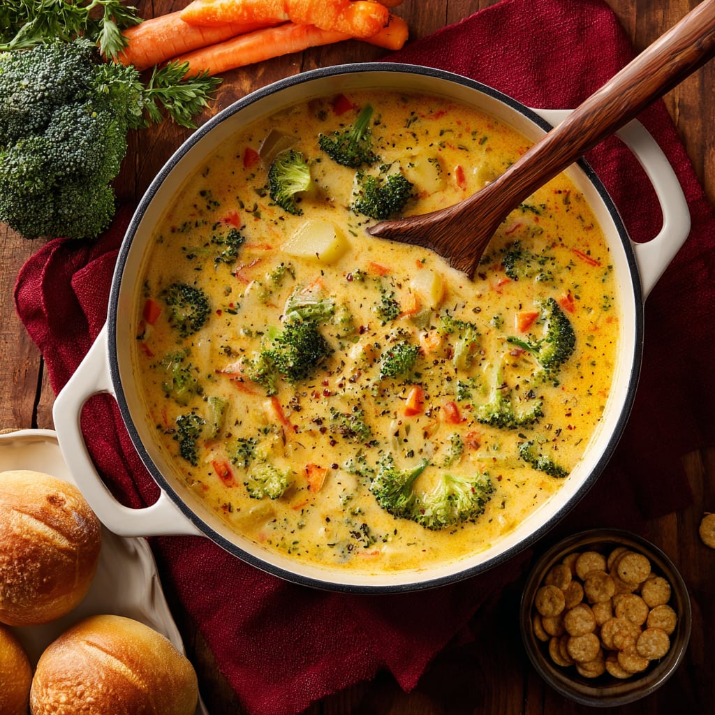 Cheddar Broccoli Potato Soup