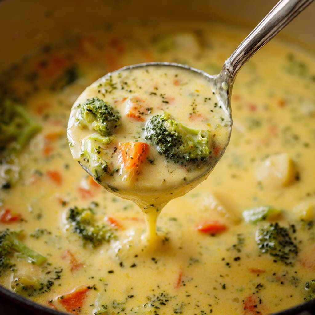 Cheddar Broccoli Potato Soup