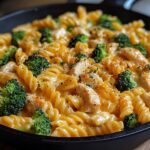 Cheesy Ranch Chicken and Broccoli Pasta Skillet