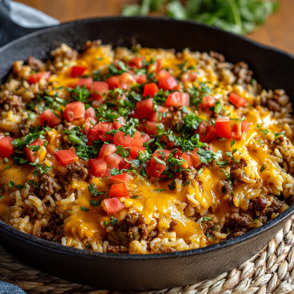 Cheesy Taco Rice
