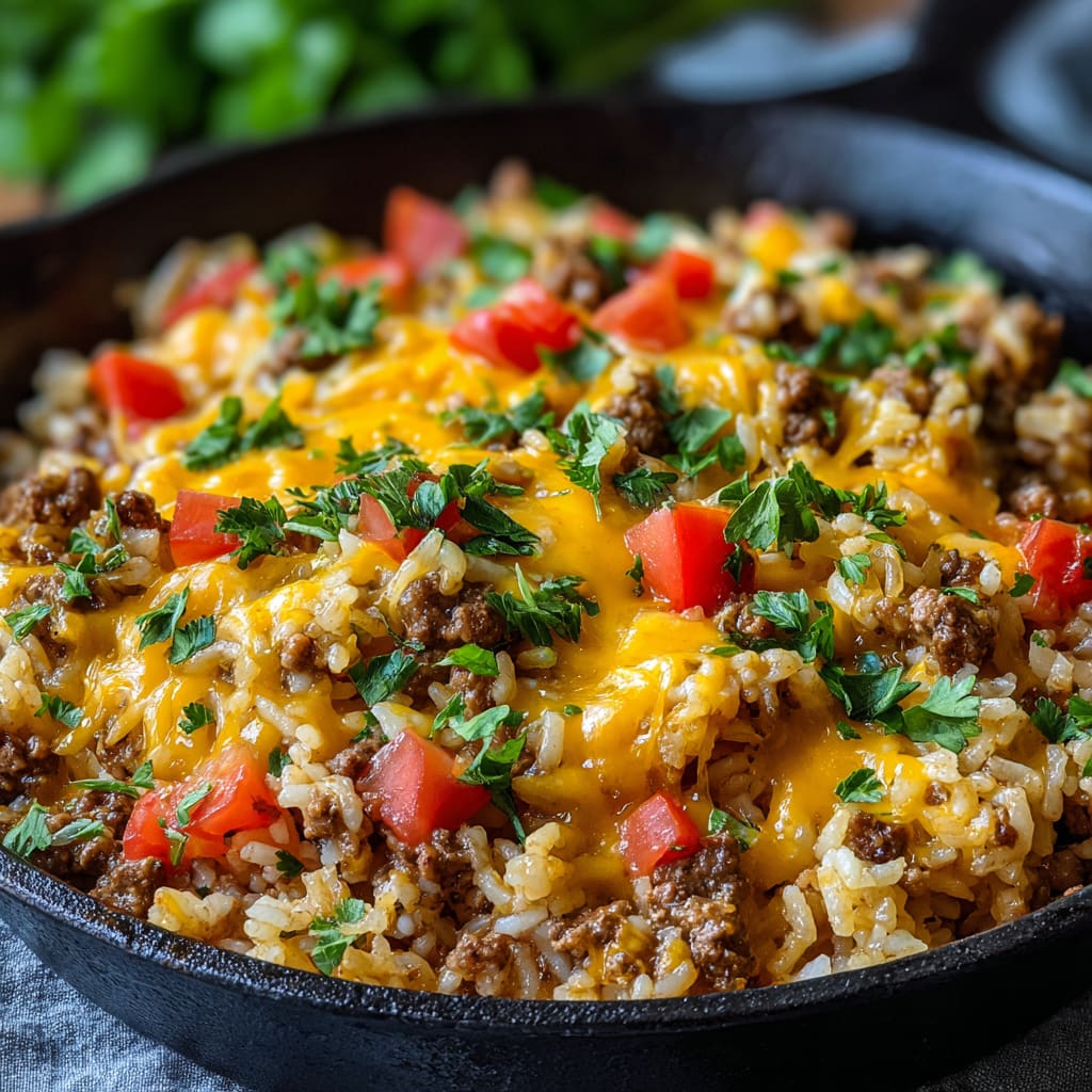 Cheesy Taco Rice
