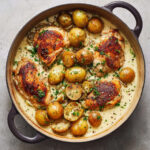 Chicken and Potatoes with Dijon Cream Sauce
