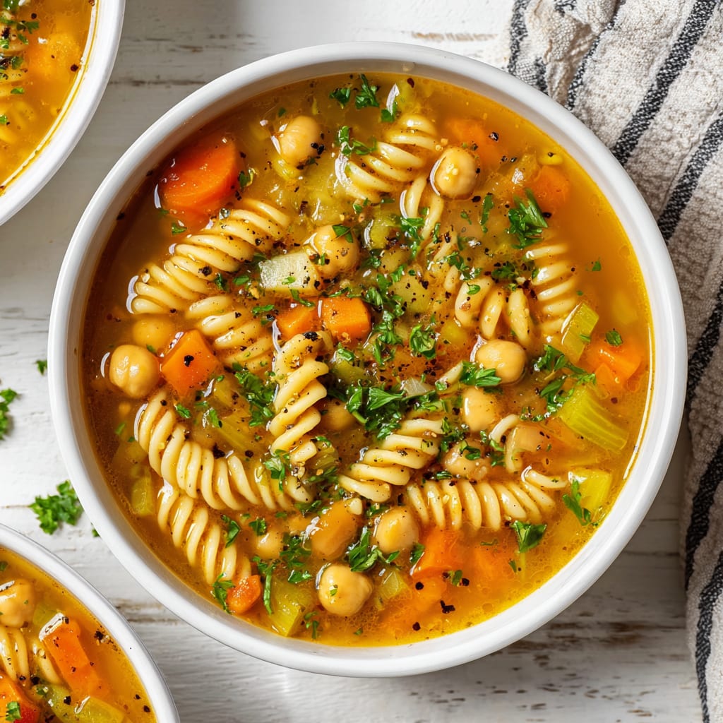 Chickpea Noodle Soup