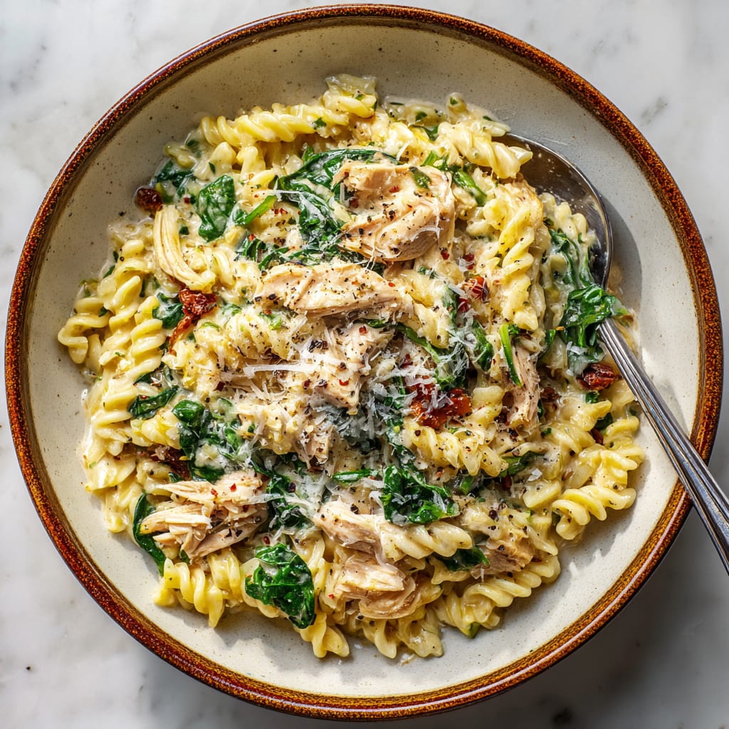 Creamy Leftover Turkey Orzo