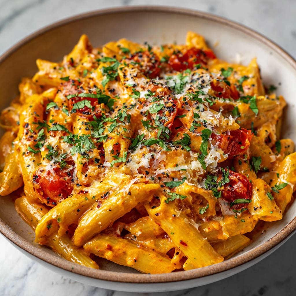 Creamy Tomato Garlic Pasta