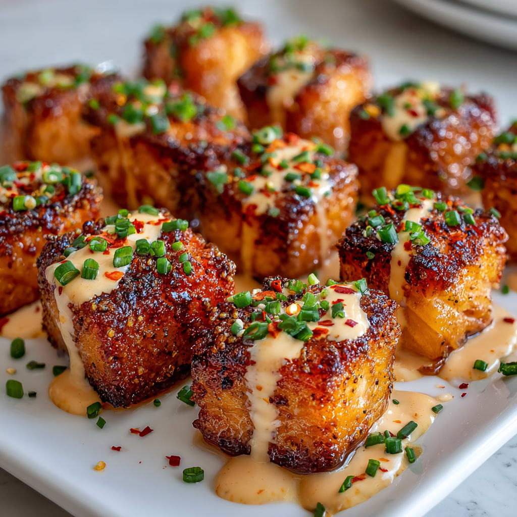 Crispy Bang Bang Salmon Bites