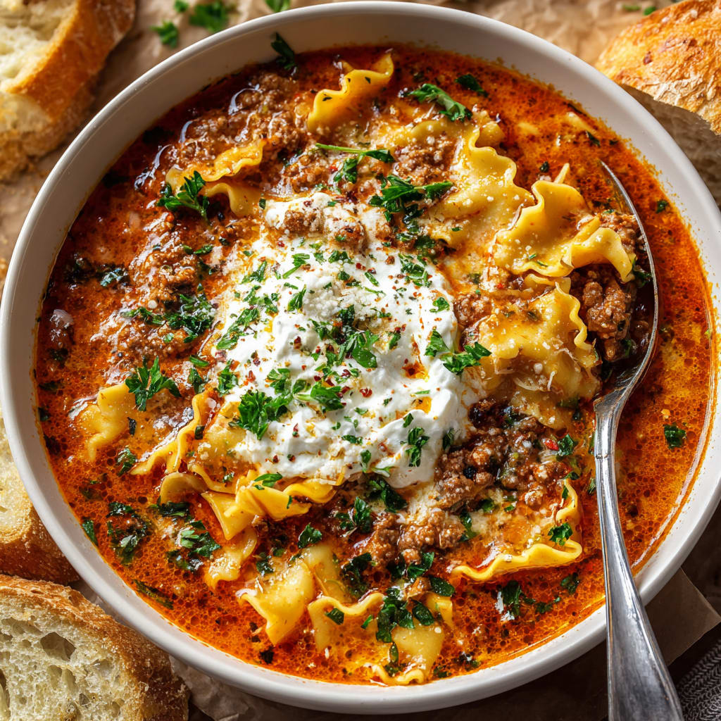 Easy Lasagna Soup Recipe