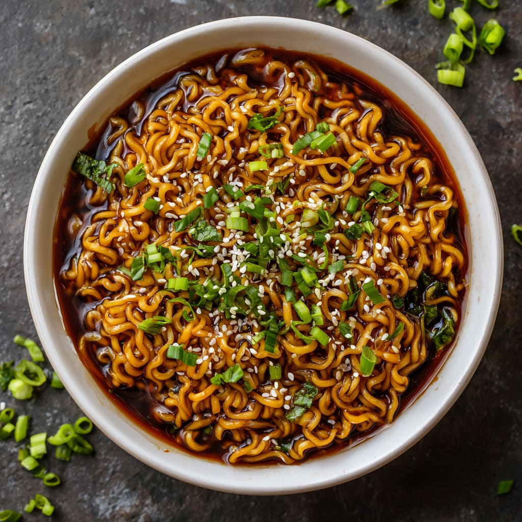 Easy Saucy Ramen Noodles