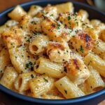 Garlic Butter Chicken with Rigatoni and Parmesan