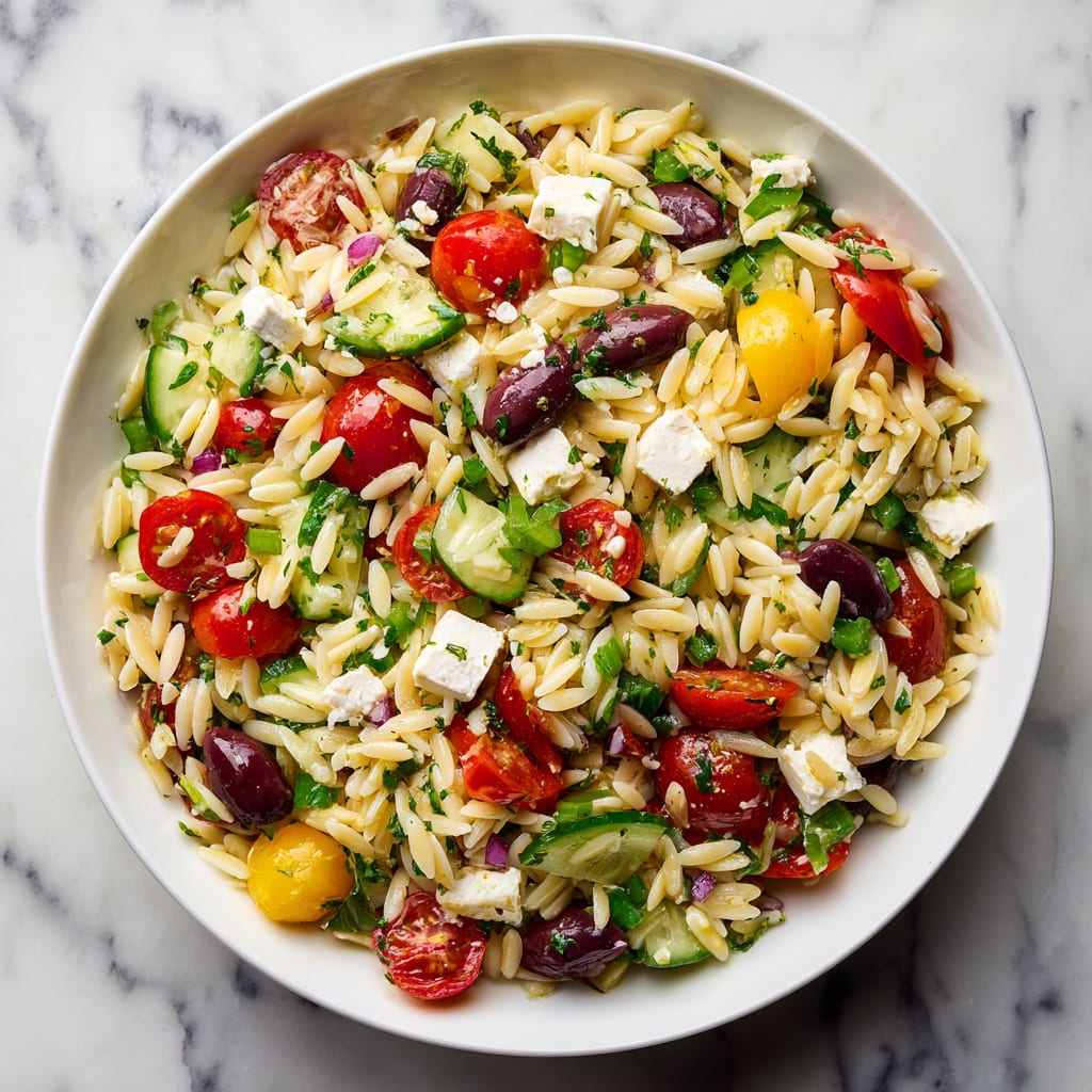 Greek Orzo Pasta Salad