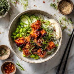 Honey Sriracha Salmon Bowls