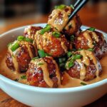 Korean BBQ Meatballs with Spicy Mayo Dip