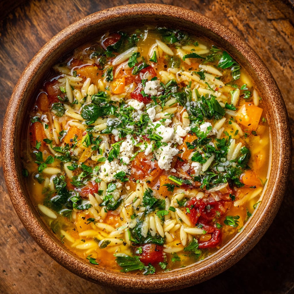 Mediterranean Orzo Soup