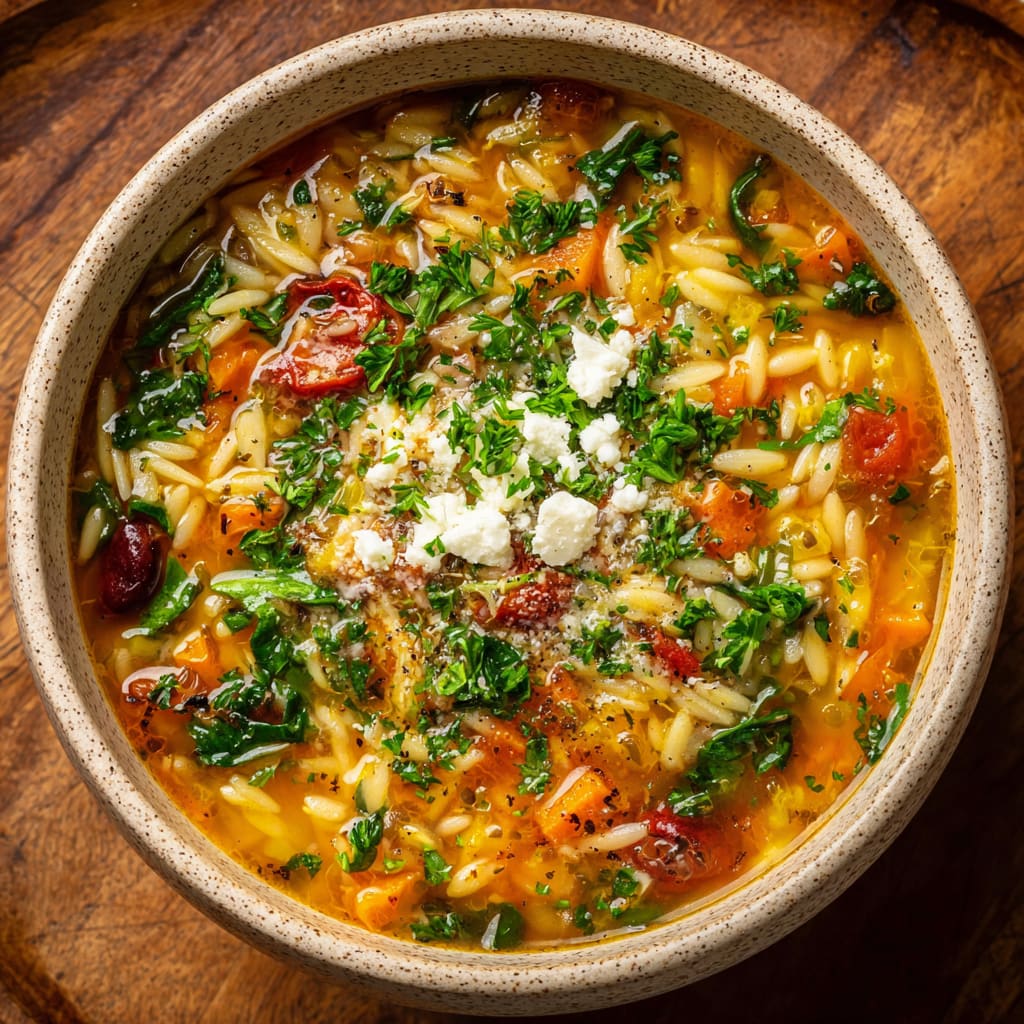 Mediterranean Orzo Soup
