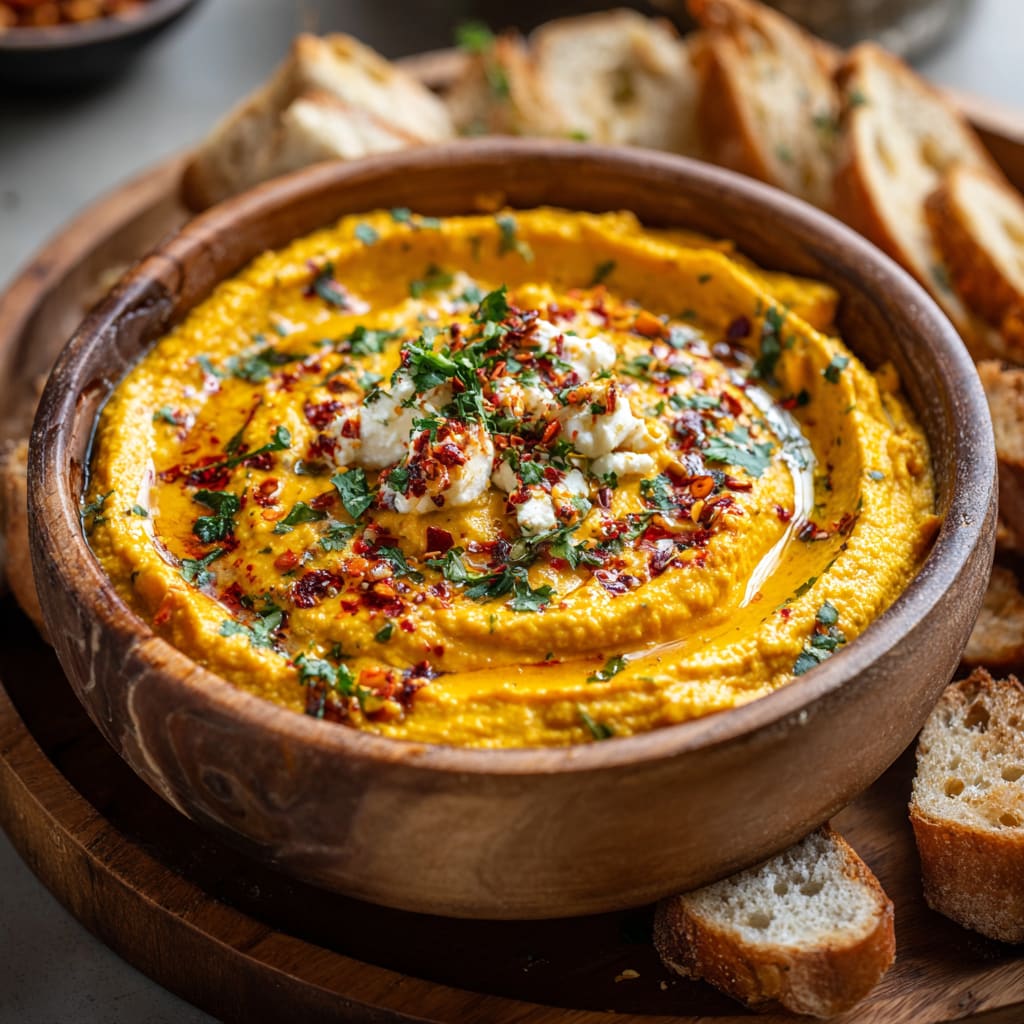 Pumpkin Whipped Feta Dip