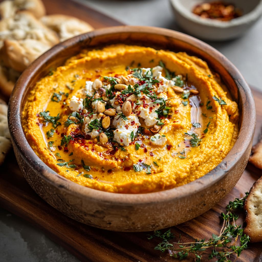 Pumpkin Whipped Feta Dip