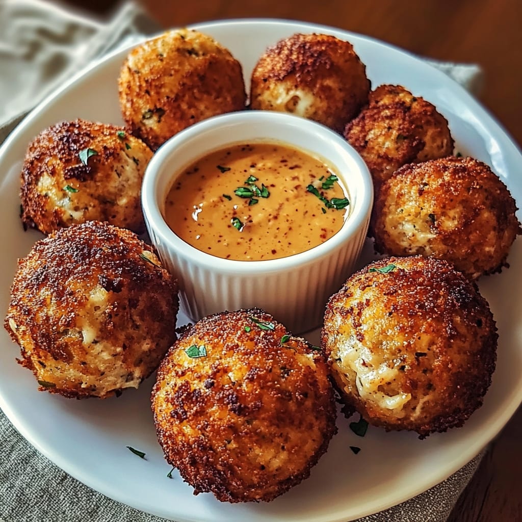 Reuben Balls with Spicy Thousand Island Dipping Sauce