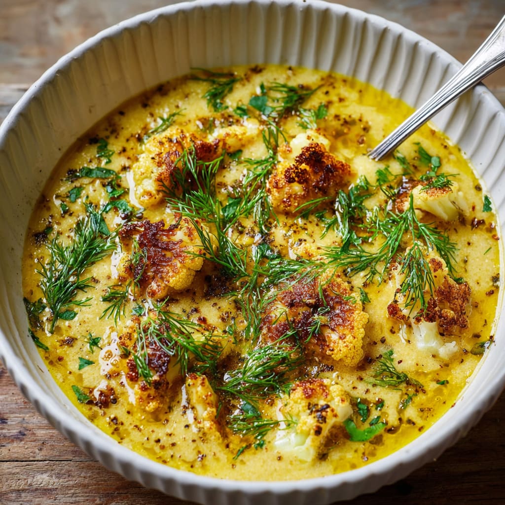 Roasted Cauliflower Soup