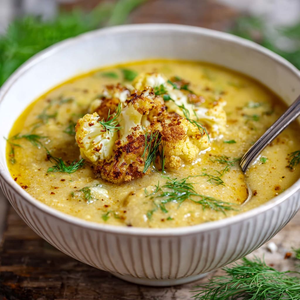 Roasted Cauliflower Soup