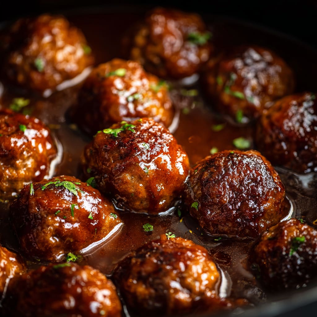Slow Cooker Salisbury Steak Meatballs